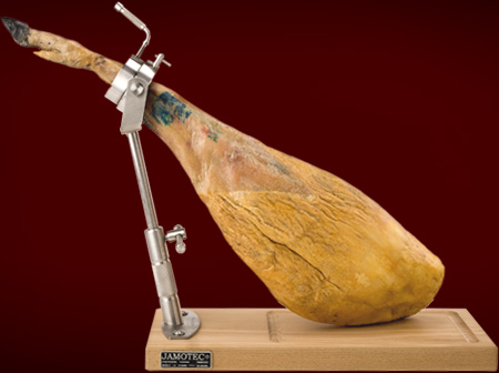 Photo 3: Height-adjustable ham stand