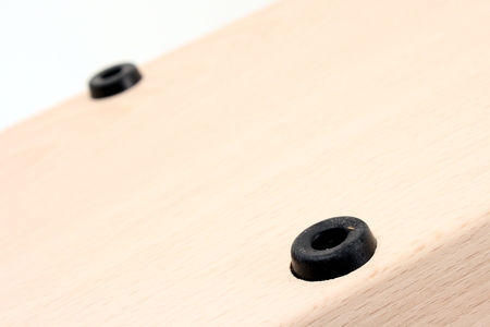 Rubber studs on the base of the ham holder