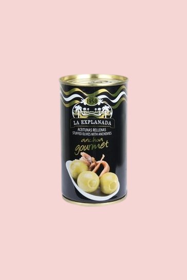 Aceitunas verdes rellenas de anchoa La Explanada 350 gr