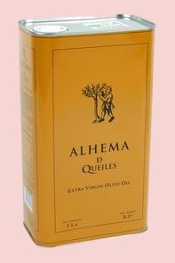 Aceite de oliva virgen extra ecológico Alhema de Queiles arbequina 3 litros
