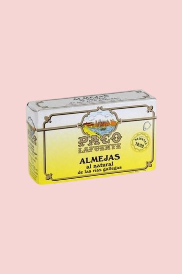 Almejas al natural de las Rías Gallegas Paco Lafuente 18/20 uds.