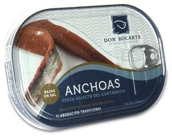 Lata de anchoas Don Bocarte con tapa de plástico