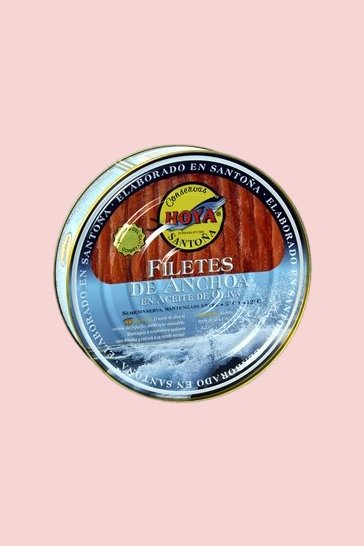 Filetes de anchoa del Cantábrico en aceite de oliva Hoya 500 gr