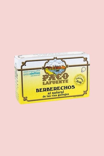 Berberechos al natural de las Rías Gallegas Paco Lafuente 35/40 uds. 115 gr