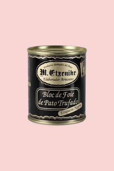 Bloc de foie de pato trufado Etiqueta Negra M. Etxenike 130 gr