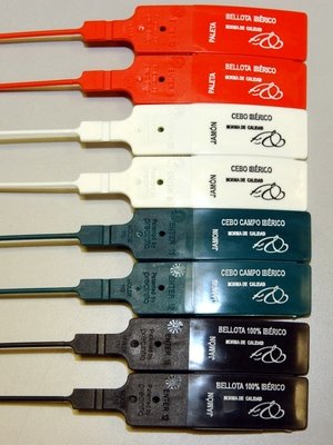 Bridas oficiales de jamones ibéricos