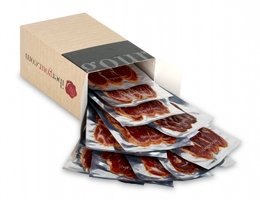 Caja con Lomo ibérico de bellota Extremadura en lonchas