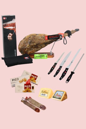 Cesta de navidad con jamón Lote Maladeta