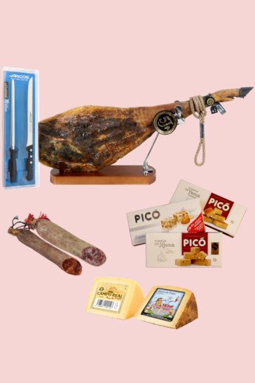 Cesta de navidad con jamón Lote Teide
