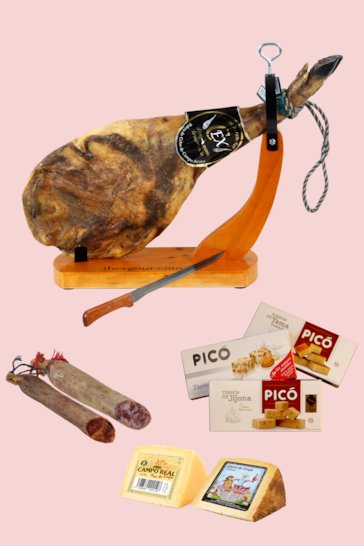 Cesta de navidad con paletilla Lote Cerredo