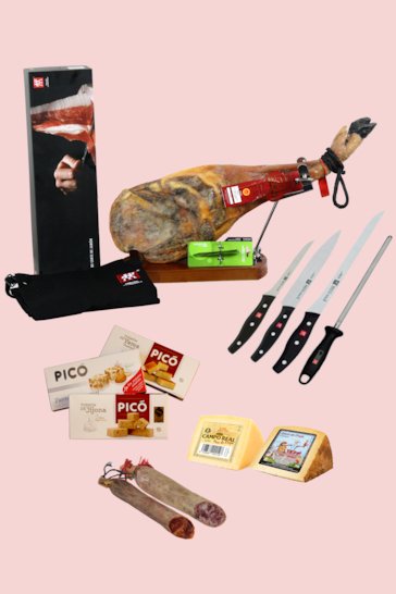 Cesta de navidad con paletilla Lote Galana