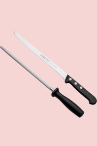 Comprar conjunto jamonero Arcos Universal: cuchillo y chaira - IberGour