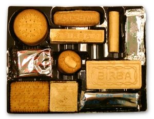 Contenido del surtido de galletas Birba