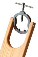 Detalle del aro basculante, soporte jamonero Sagra 07