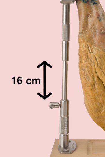 Jamonero Jamotec J5R giratorio regulable (jamonera para corte en vertical)