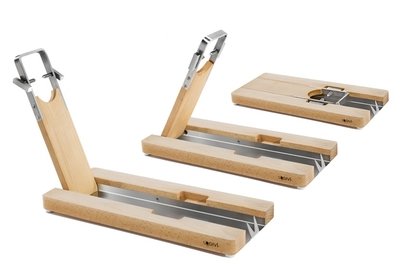 Jamonero Lojamonero S abierto y plegado