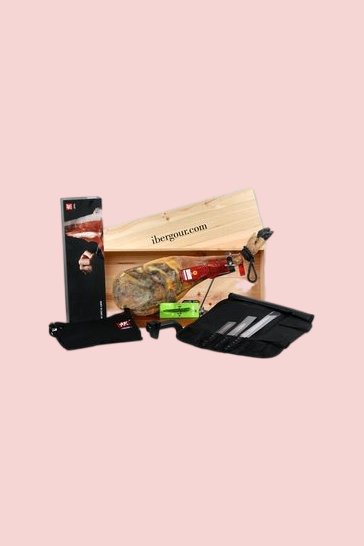 Cesta de navidad con paletilla Lote Cardeña (ref. 15P05)