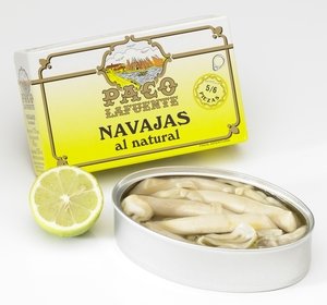 Lata de navajas al natural Paco Lafuente