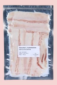Panceta ibérica de bellota en lonchas