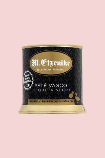 Paté vasco artesano de pato M. Etxenike Etiqueta Negra 200 gr