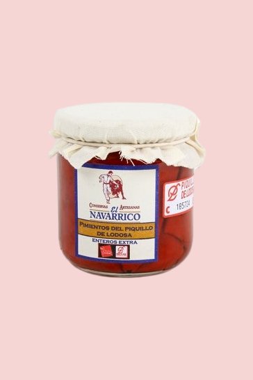 Pimientos del Piquillo El Navarrico enteros 220 gr