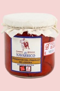Pimientos del Piquillo El Navarrico enteros 220 gr