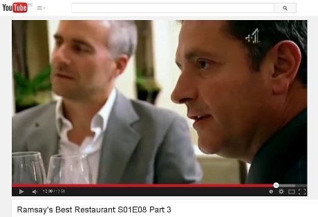 Ramón Baiget, en el programa Ramsay's Best Restaurant