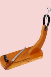 Soporte y cuchillo jamonero