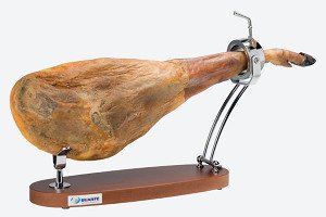 Jamón colocado en el soporte Buarfe Jabugo