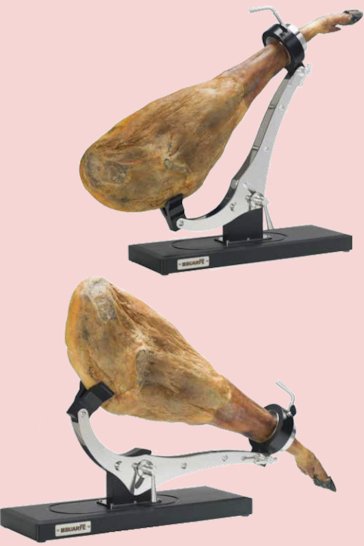 Soporte jamonero Buarfe Elite Inox en polietileno regulable